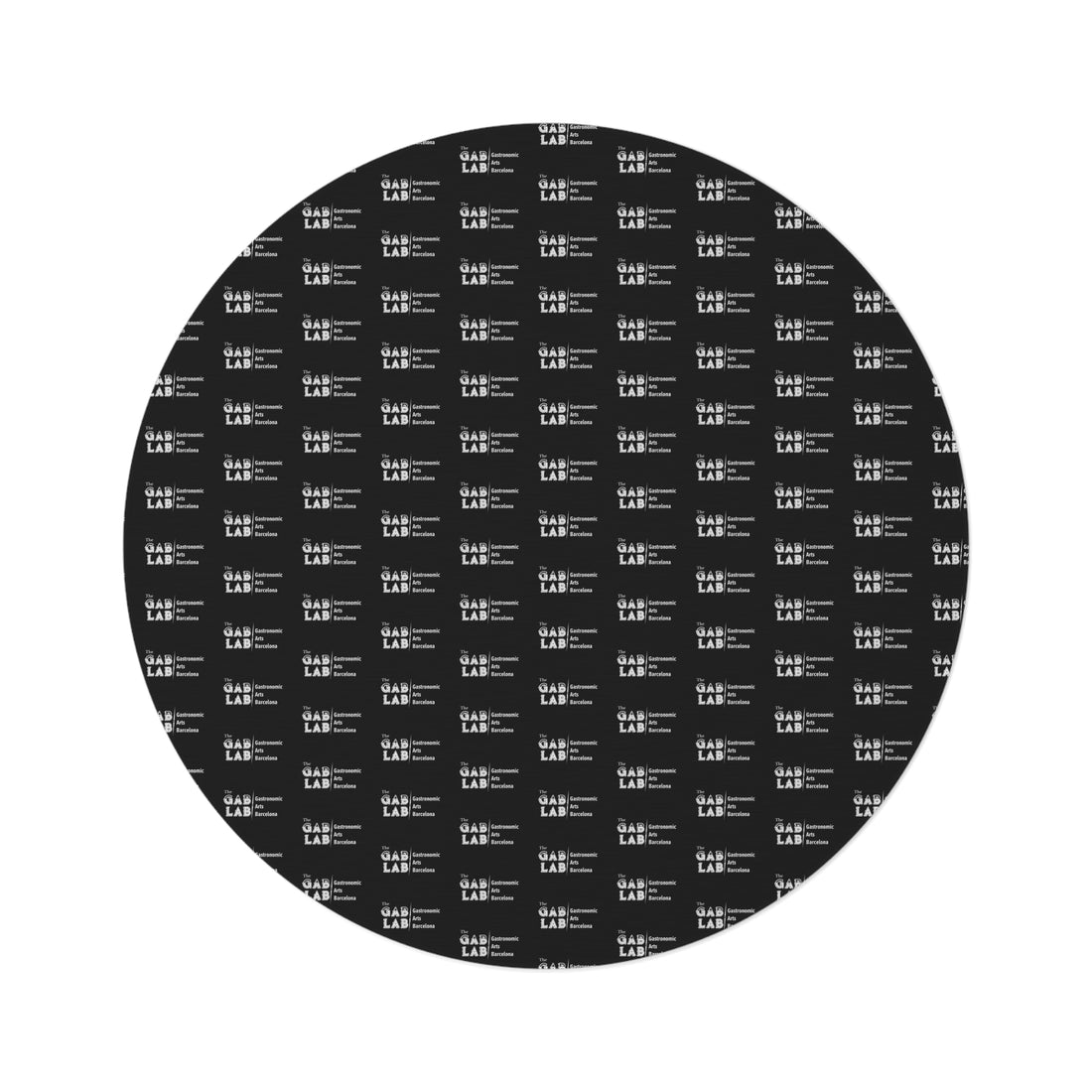 Alfombra redonda moderna de Labrador negro: decoración elegante para amantes de los perros