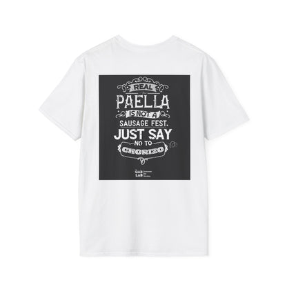 Camiseta unisex de Artes Gastronómicas - La verdadera paella no es un festival de salchichas