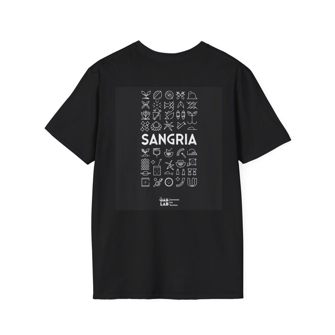 Camiseta unisex de estilo suave de Artes Gastronómicas: diseños &quot;El Laboratorio&quot; y &quot;Sangría&quot;