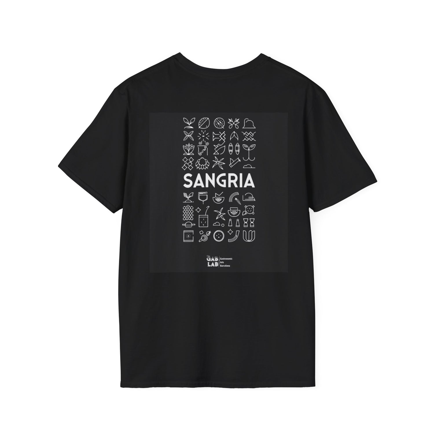 Camiseta unisex de estilo suave de Artes Gastronómicas: diseños &quot;El Laboratorio&quot; y &quot;Sangría&quot;